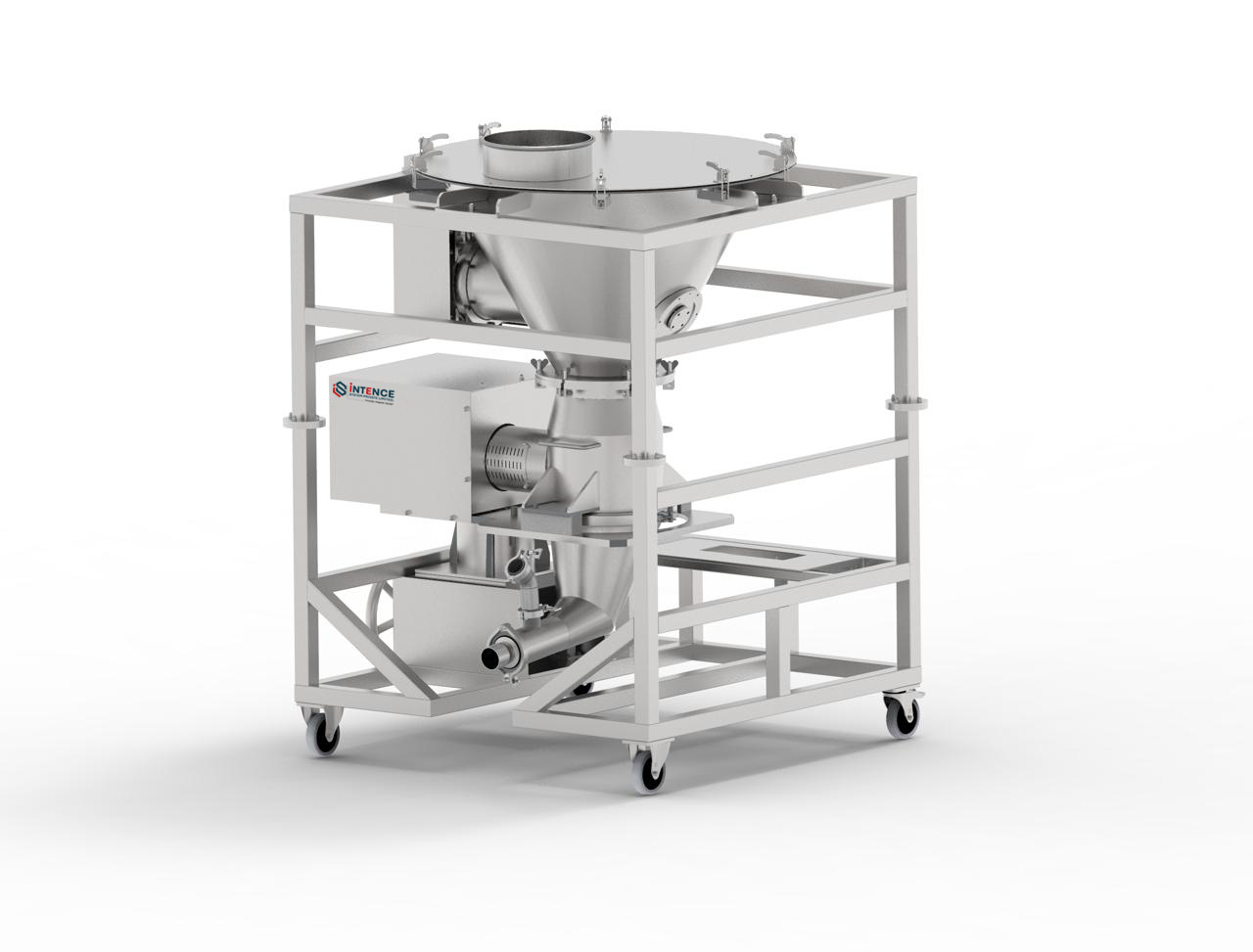 lump breaker with hopper